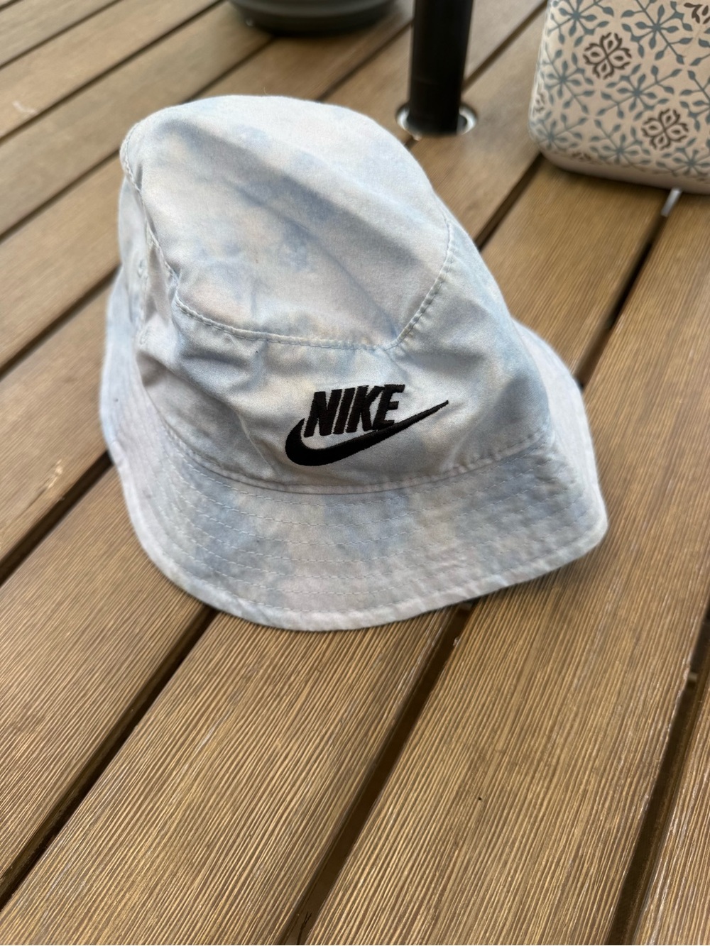 Nike Infant Light Blue Tie Dye Bucket Hat UPF 40+ Sun Hat